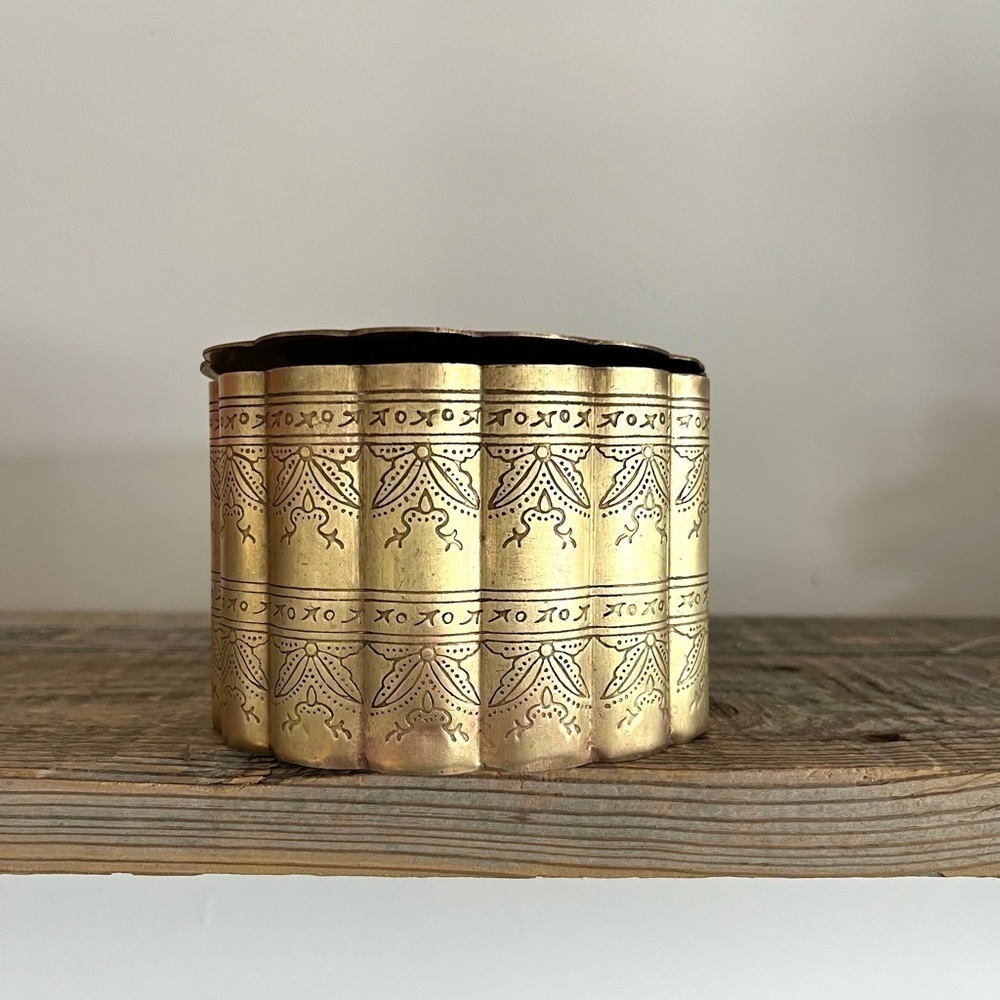 Vintage Brass tea caddy canister